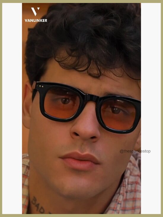 Retro Chunky Square Polarized Sunglasses for Men Women main image 4